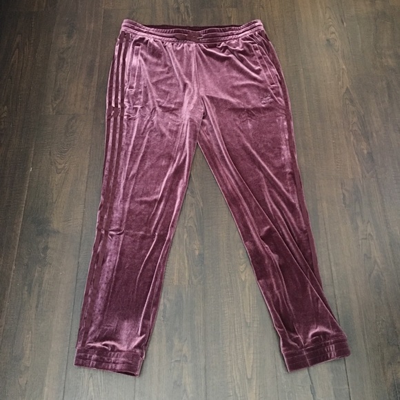 adidas originals firebird velvet track pants